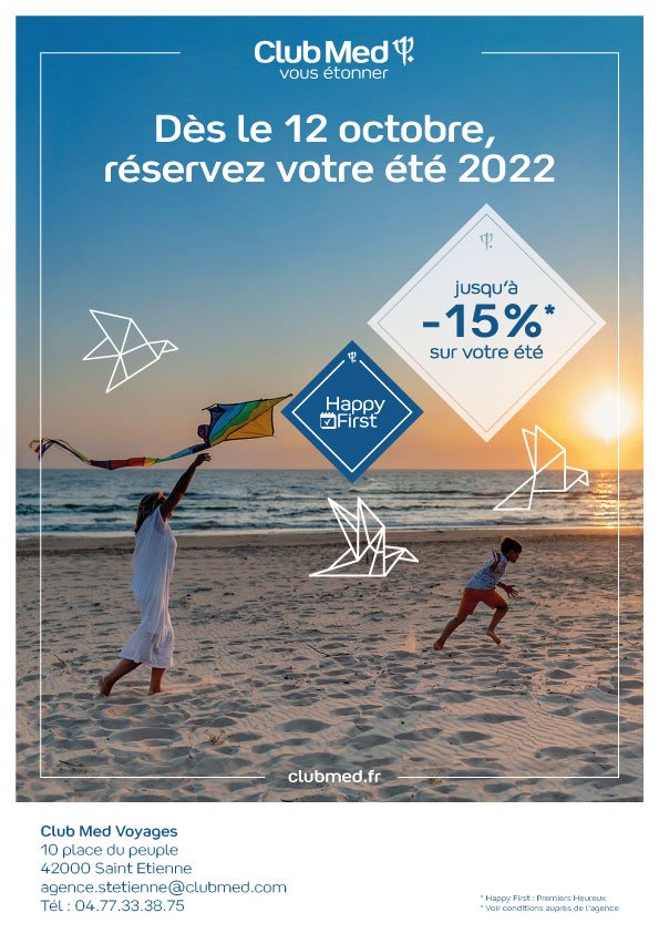 Affiche_clubmed__saint_e Affiche Club Med pour l'agence de Saint-Étienne