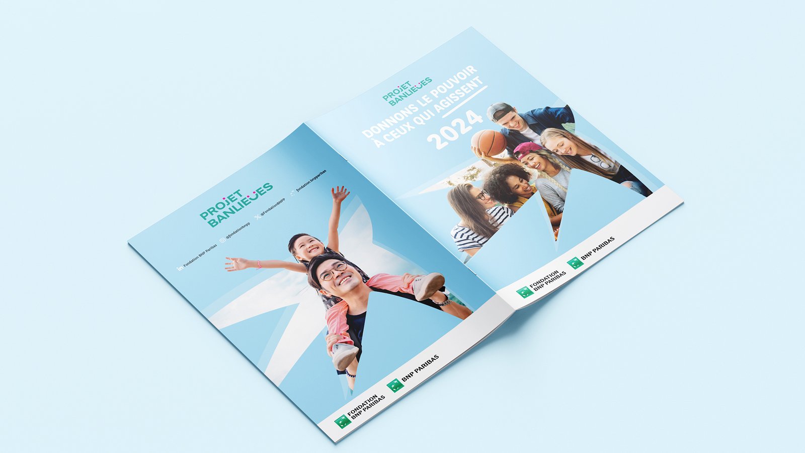Dos de la brochure Projet Banlieues 2024