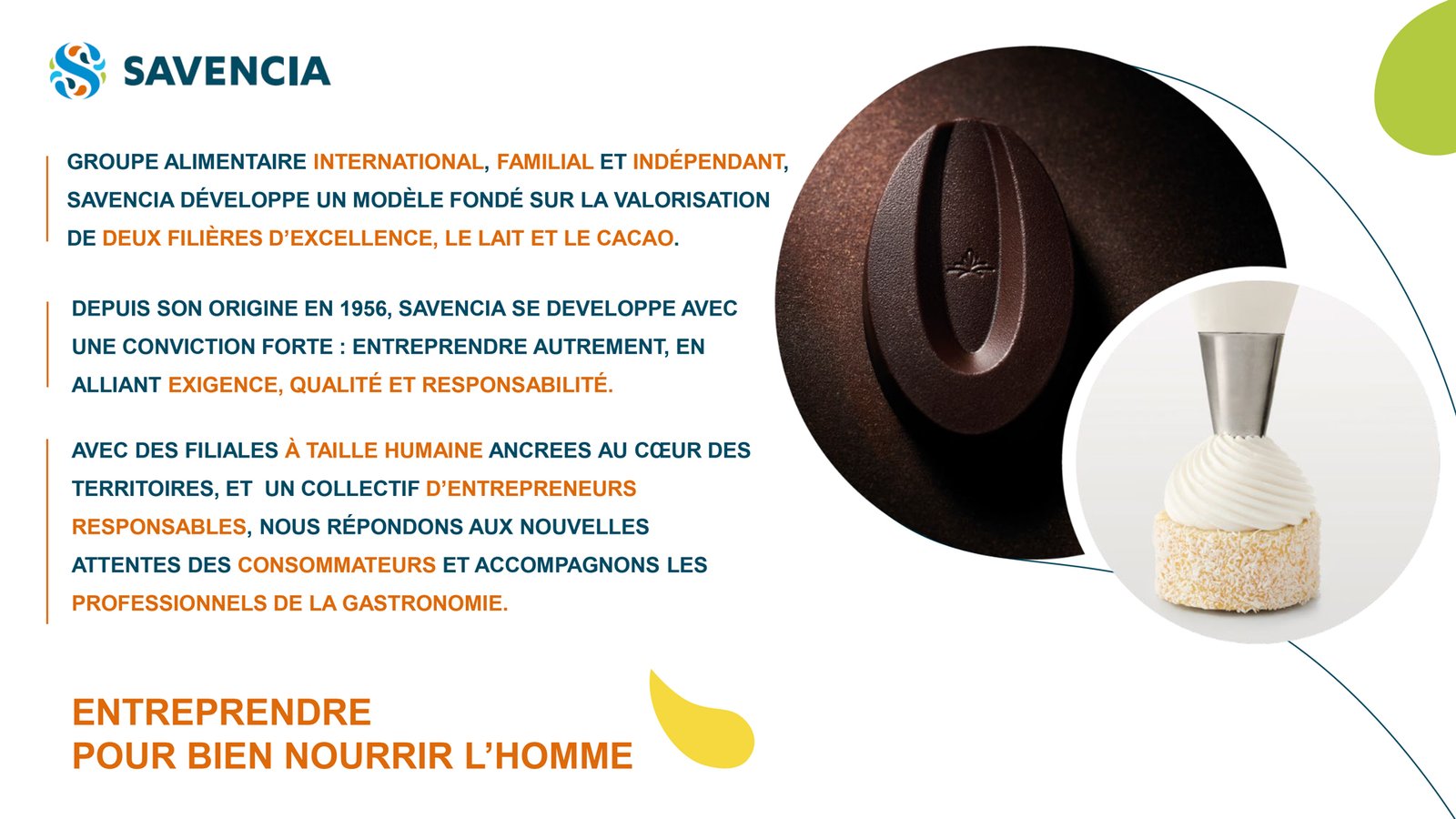 Presentation_Savencia_FSP_slide_1 Slide de la présentation Savencia Food Service Premium