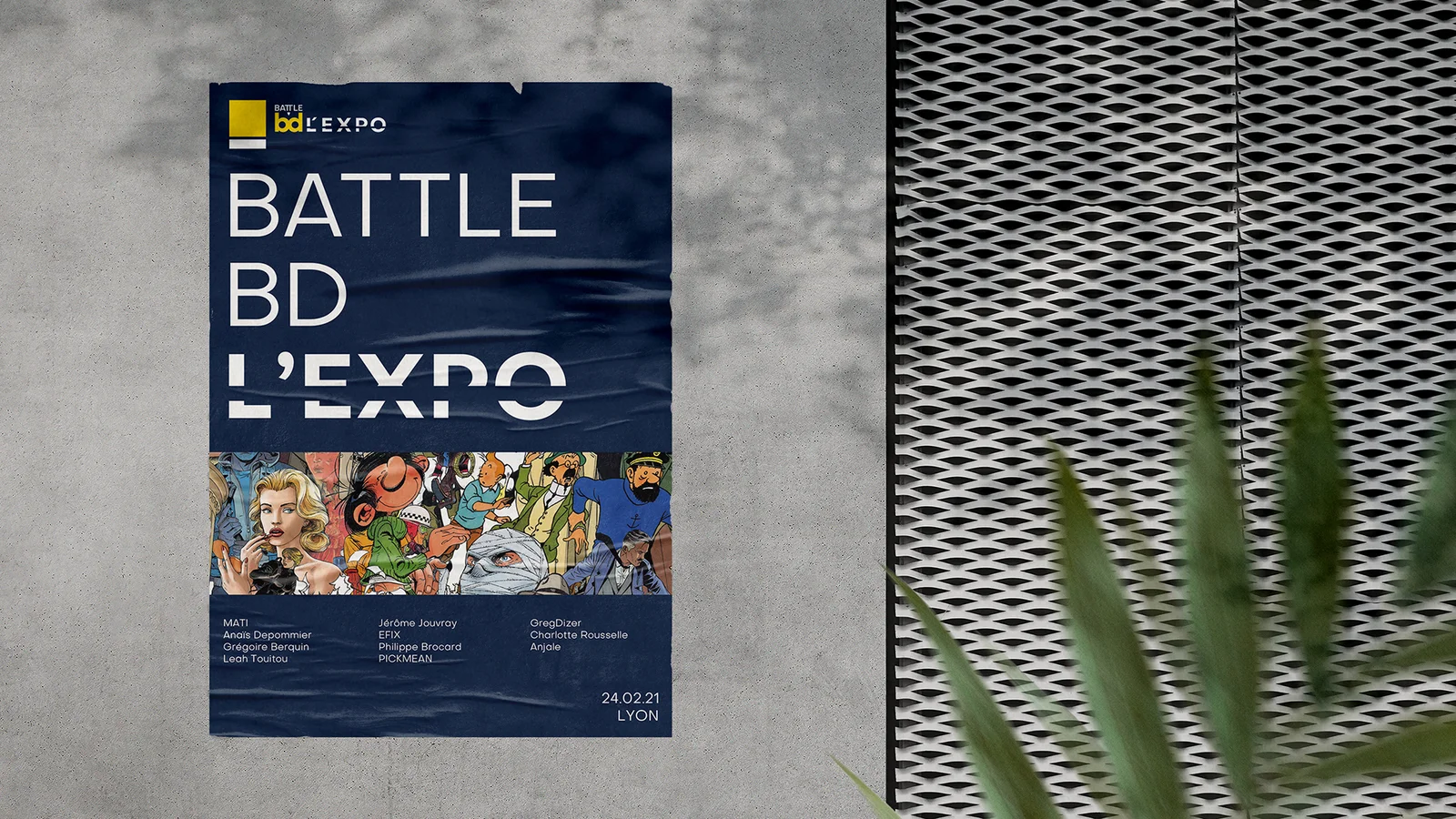 Affiche de l’exposition Battle BD l’expo