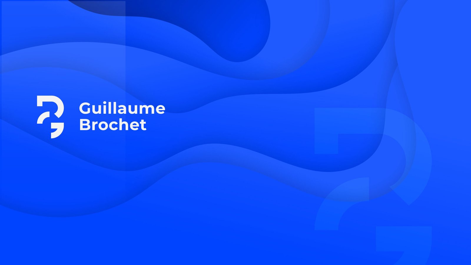guillaume_brochet_header Identité visuelle Guillaume Brochet, image de couverture du projet