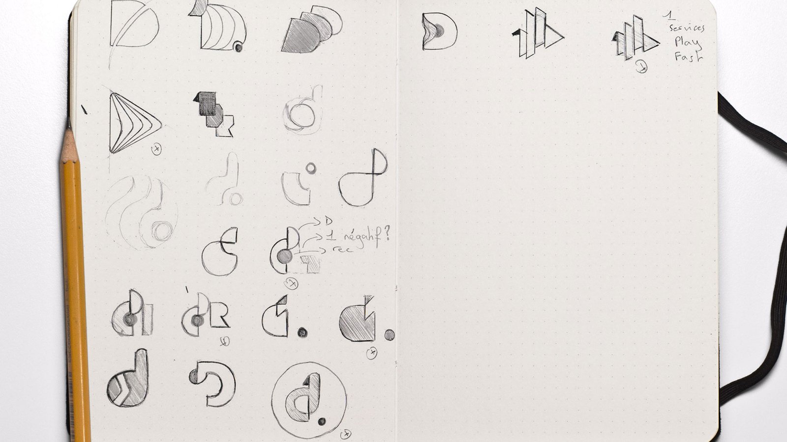 one_day_record_croquis-3 Croquis de recherche pour le logo One Day Record