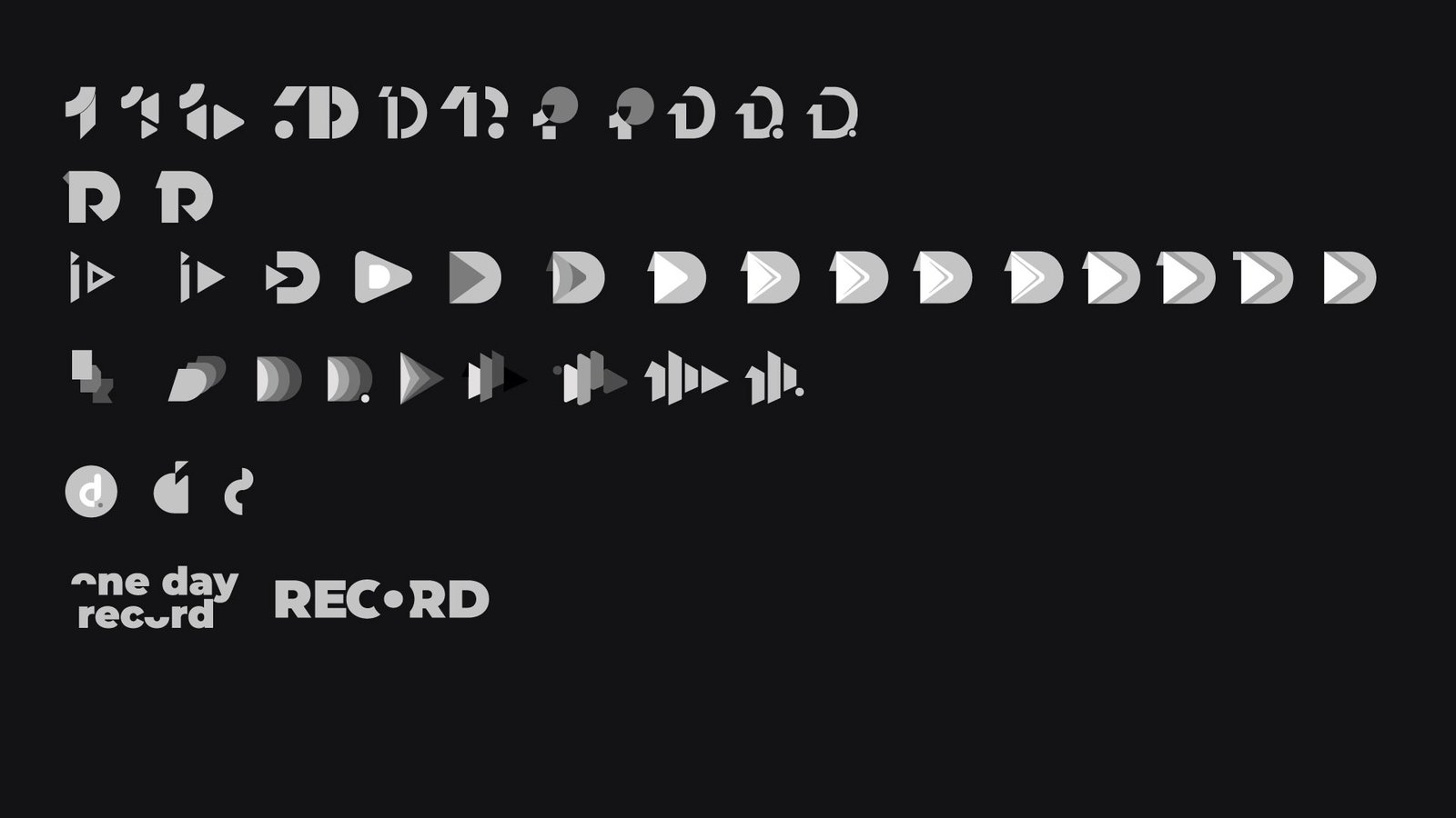 one_day_record_logo_evolution Évolution du logo One Day Record